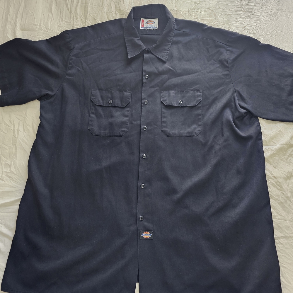 Dickies Work Shirt – 3X – Black Button Down – Utility Streetwear